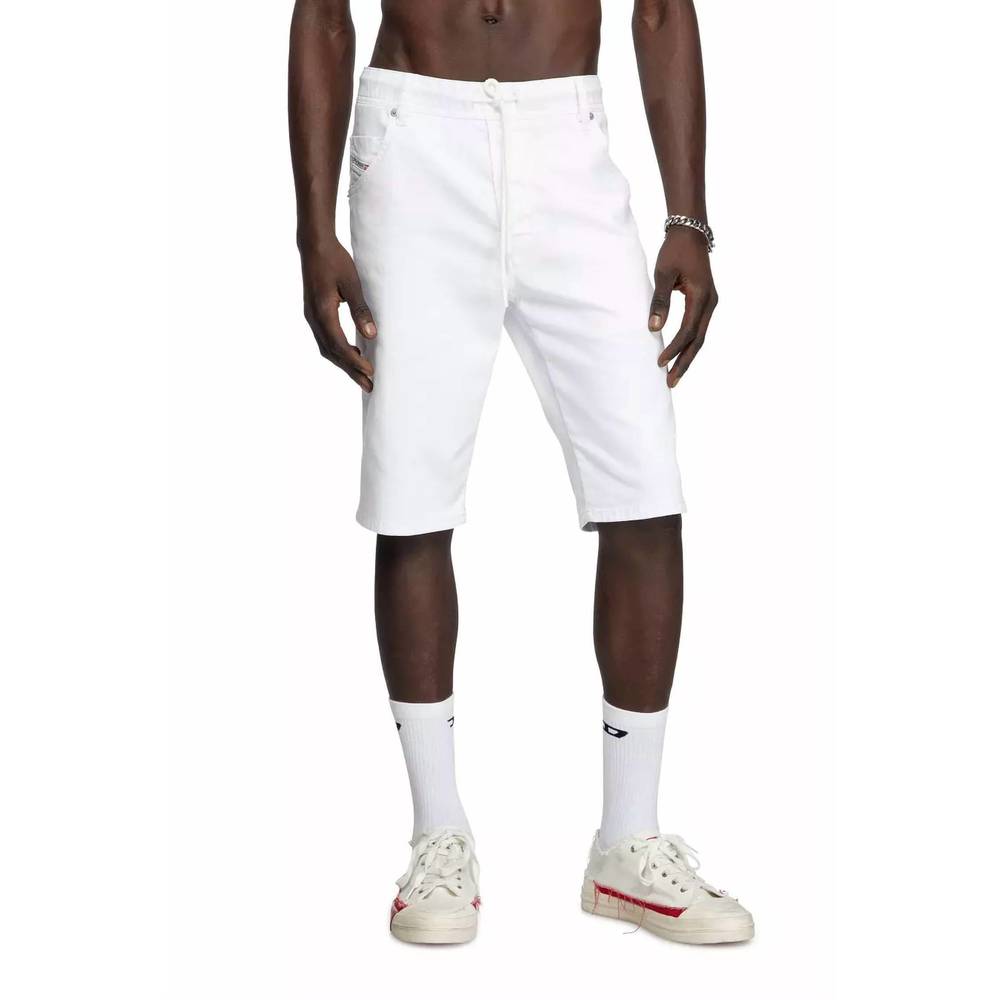 NEW DIESEL men's denim krooshort in white